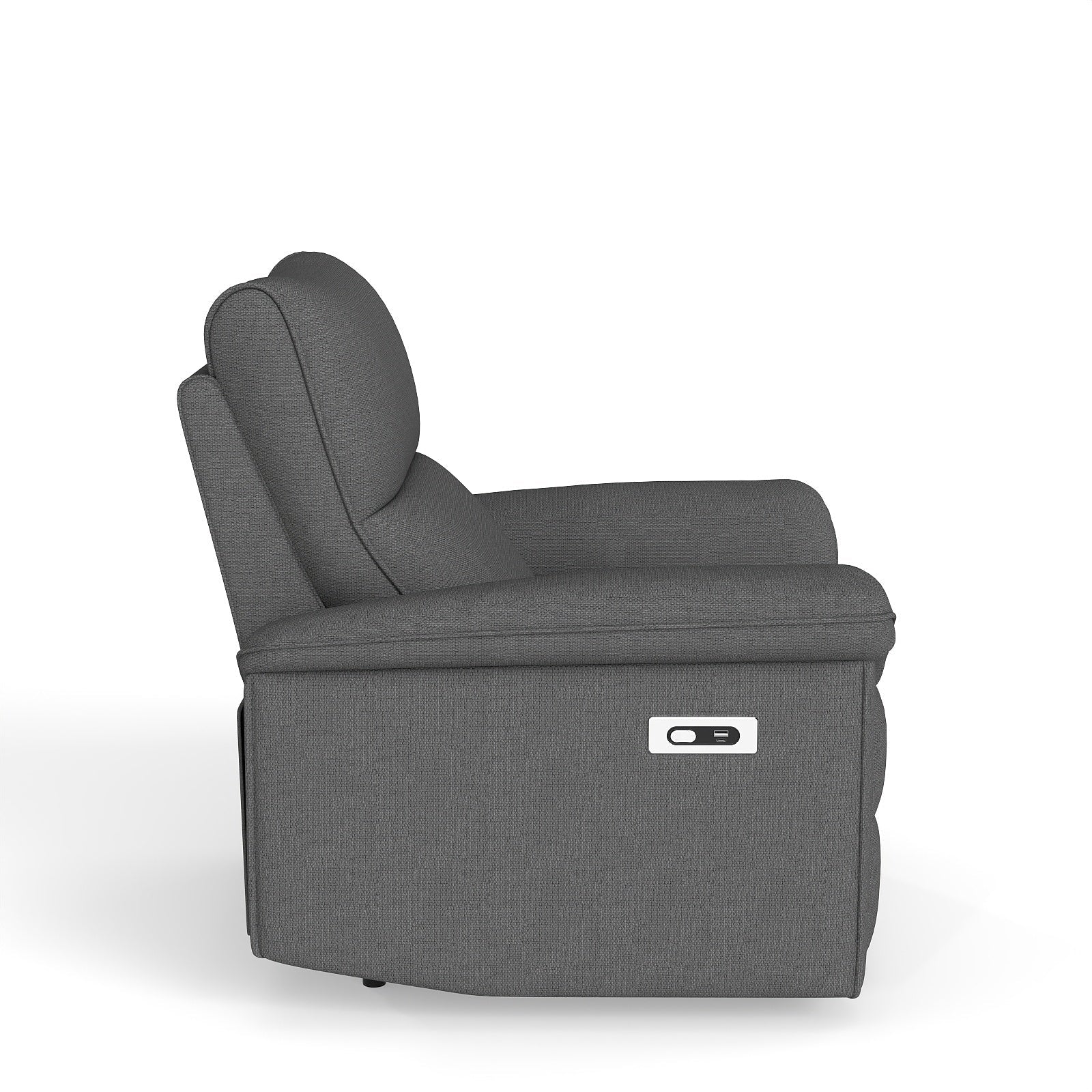 Wall Hugger Recliner,Zero Wall Power Recliner Chair,Electric Recliner for Living Room,Fabric Reclining Armchair for small space,Reclining Sofa for Bedroom/Apartment/RV,USB Port(Type - C) (Dark Gray) - 1st Choice Furniture Direct