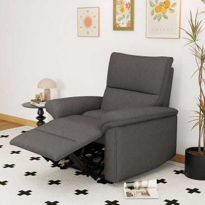 Wall Hugger Recliner,Zero Wall Power Recliner Chair,Electric Recliner for Living Room,Fabric Reclining Armchair for small space,Reclining Sofa for Bedroom/Apartment/RV,USB Port(Type - C) (Dark Gray) - 1st Choice Furniture Direct