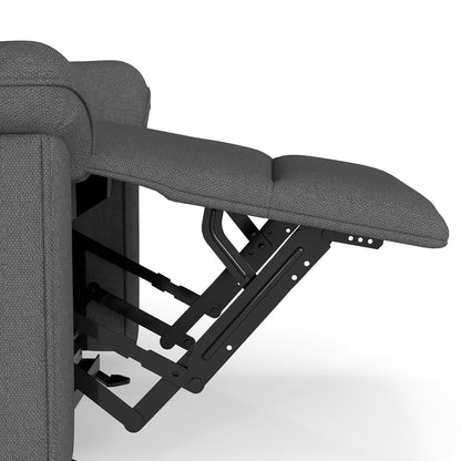 Wall Hugger Recliner,Zero Wall Power Recliner Chair,Electric Recliner for Living Room,Fabric Reclining Armchair for small space,Reclining Sofa for Bedroom/Apartment/RV,USB Port(Type - C) (Dark Gray) - 1st Choice Furniture Direct