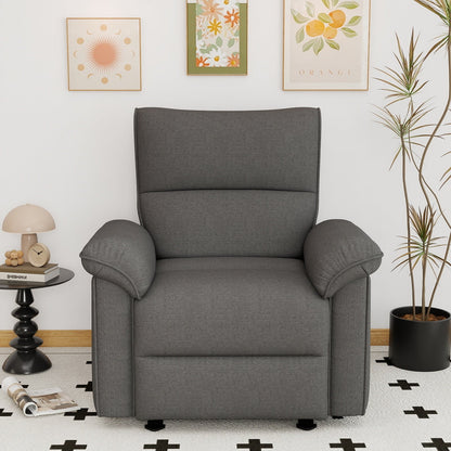 Wall Hugger Recliner,Zero Wall Power Recliner Chair,Electric Recliner for Living Room,Fabric Reclining Armchair for small space,Reclining Sofa for Bedroom/Apartment/RV,USB Port(Type - C) (Dark Gray) - 1st Choice Furniture Direct