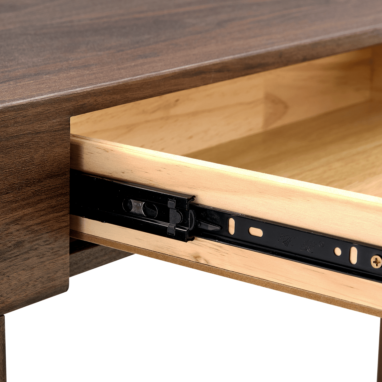 Walnut Bar Table with Storage Drawers | Modern Console Table - 1st Choice Furniture Direct