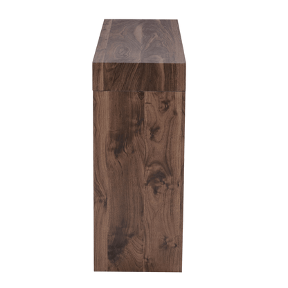 Walnut Bar Table with Storage Drawers | Modern Console Table - 1st Choice Furniture Direct