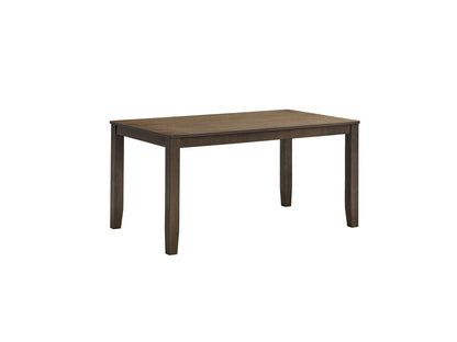 Walnut Rectangular Dining Table with Solid Rubber Wood Construction - 1st Choice Furniture Direct