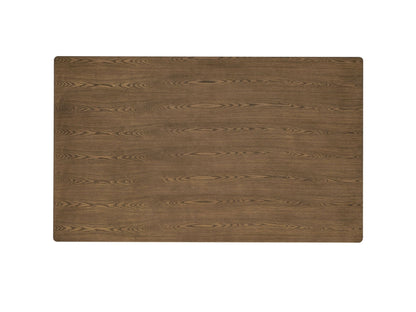 Walnut Rectangular Dining Table with Solid Rubber Wood Construction - 1st Choice Furniture Direct