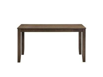Walnut Rectangular Dining Table with Solid Rubber Wood Construction - 1st Choice Furniture Direct