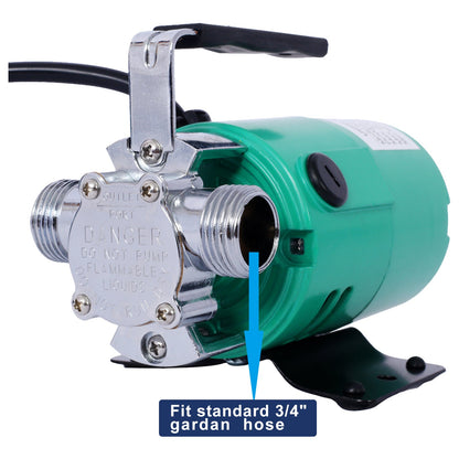 Water Transfer Pump, 115V 330 Gallon Per Hour - Portable Electric Utility Pump with ON/OFF Switch and 6' Water Hose Kit - Remove Water From Garden, Hot Tub, Pool, Aquariums, and More - 1st Choice Furniture Direct