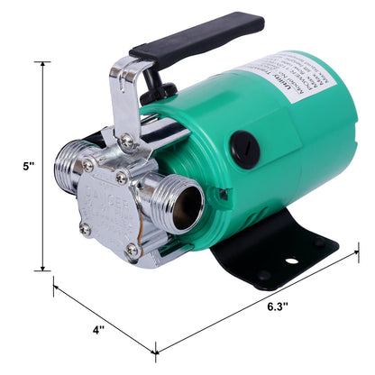 Water Transfer Pump, 115V 330 Gallon Per Hour - Portable Electric Utility Pump with ON/OFF Switch and 6' Water Hose Kit - Remove Water From Garden, Hot Tub, Pool, Aquariums, and More - 1st Choice Furniture Direct