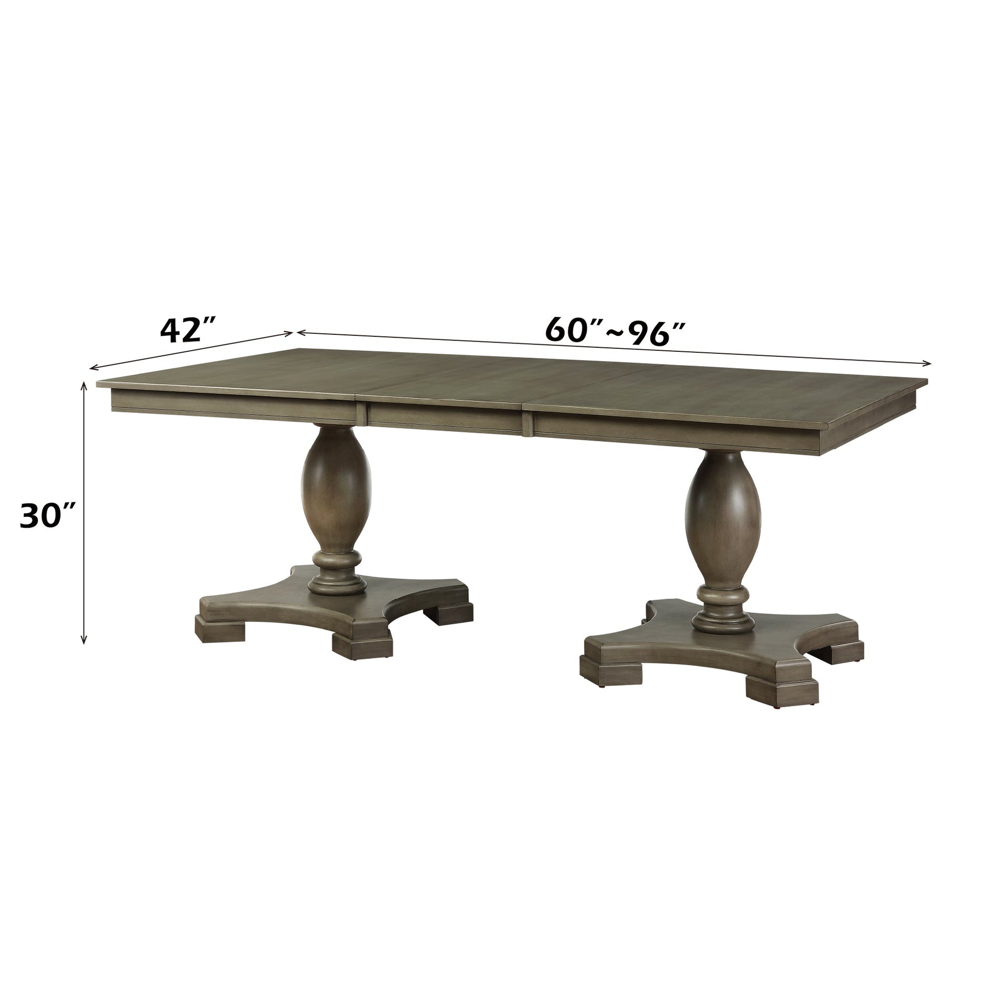 Waylon Gray Oak Finish Dining Table - 1st Choice Furniture Direct