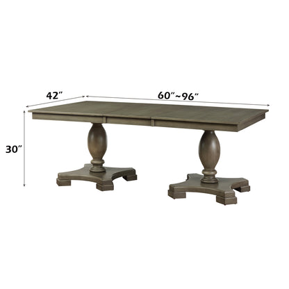 Waylon Gray Oak Finish Dining Table - 1st Choice Furniture Direct