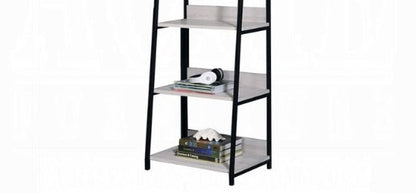 Wendral Natural & Black Finish 16'W Bookshelf - 1st Choice Furniture Direct