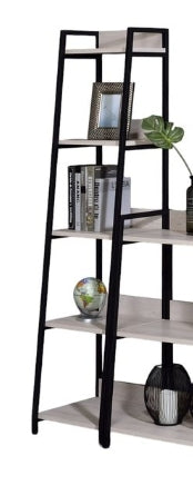 Wendral Natural & Black Finish 16'W Bookshelf - 1st Choice Furniture Direct