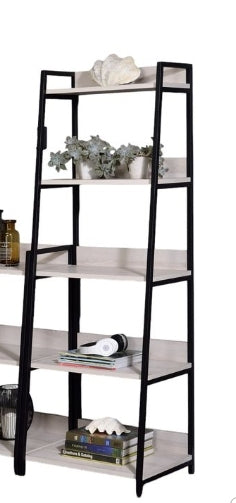 Wendral Natural & Black Finish 16'W Bookshelf - 1st Choice Furniture Direct