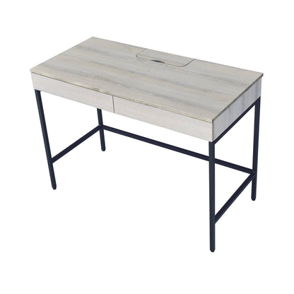 Wendral Natural & Black Finish Writing Desk - 1st Choice Furniture Direct
