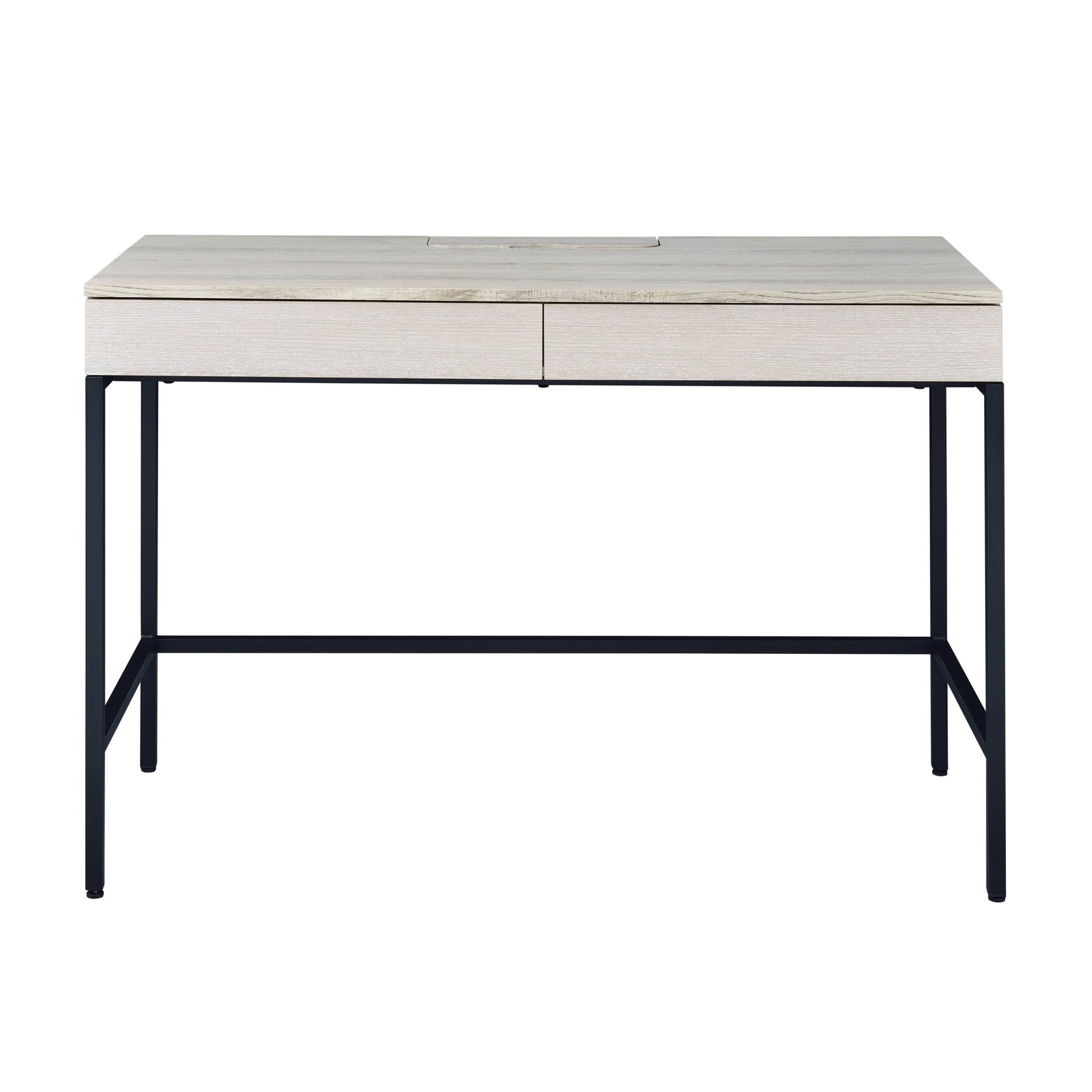 Wendral Natural & Black Finish Writing Desk - 1st Choice Furniture Direct