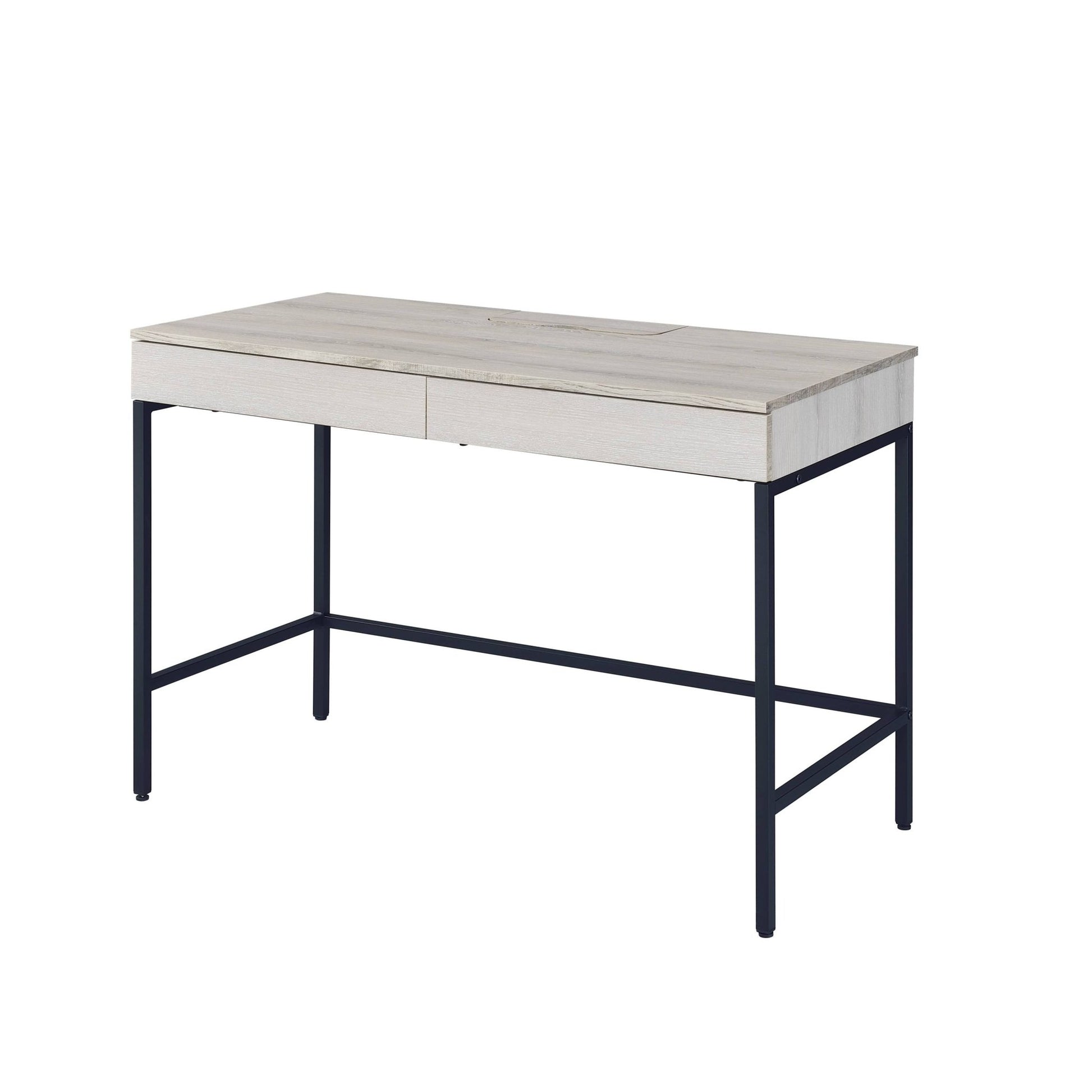 Wendral Natural & Black Finish Writing Desk - 1st Choice Furniture Direct