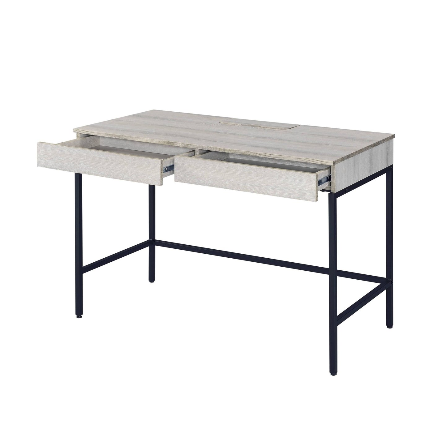 Wendral Natural & Black Finish Writing Desk - 1st Choice Furniture Direct