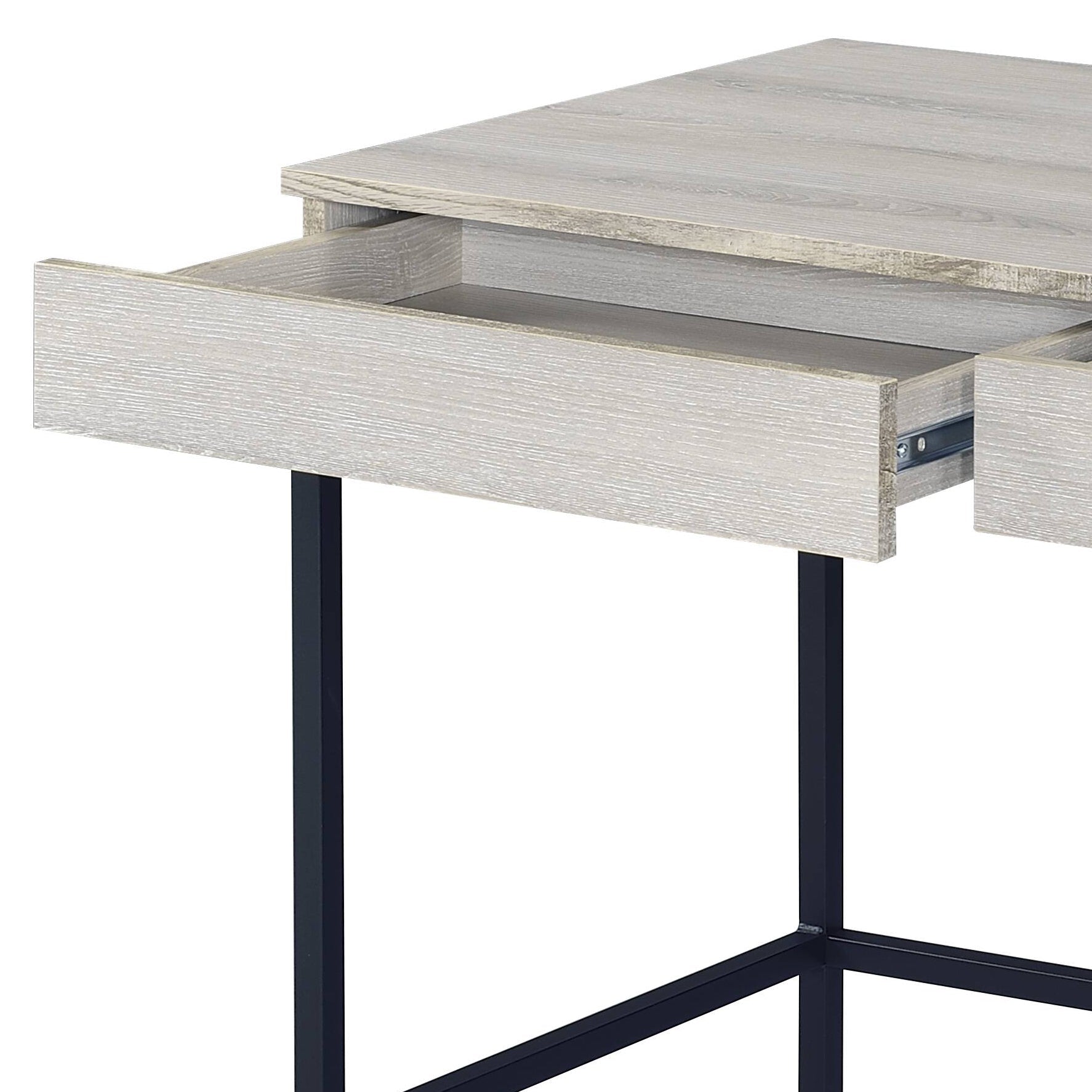 Wendral Natural & Black Finish Writing Desk - 1st Choice Furniture Direct