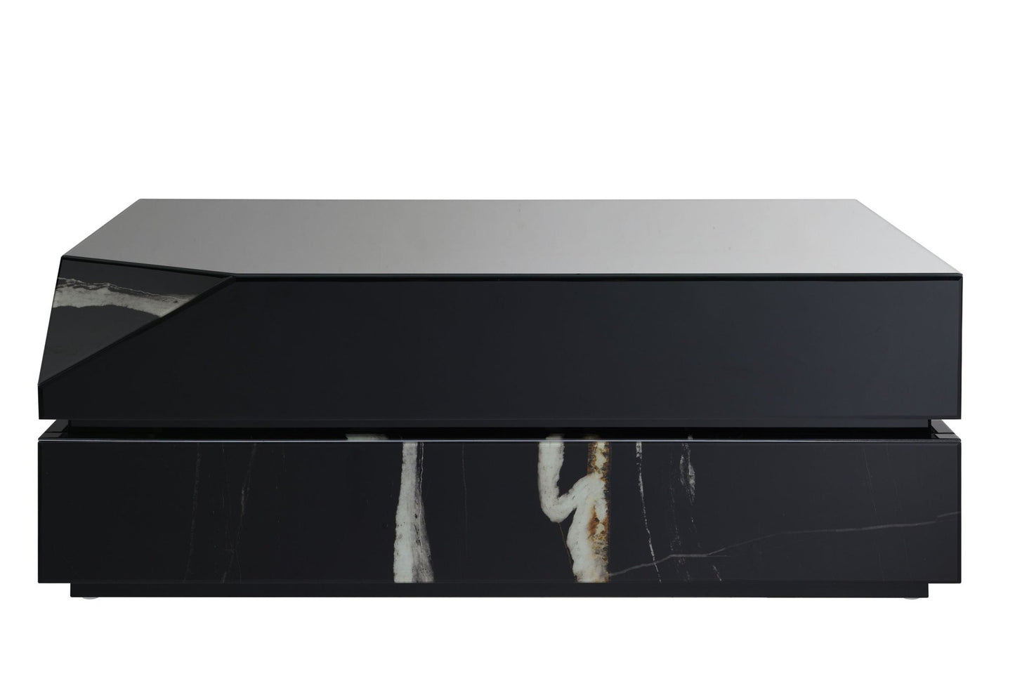 Wenona Black Mirrored Finish Coffee Table - 1st Choice Furniture Direct