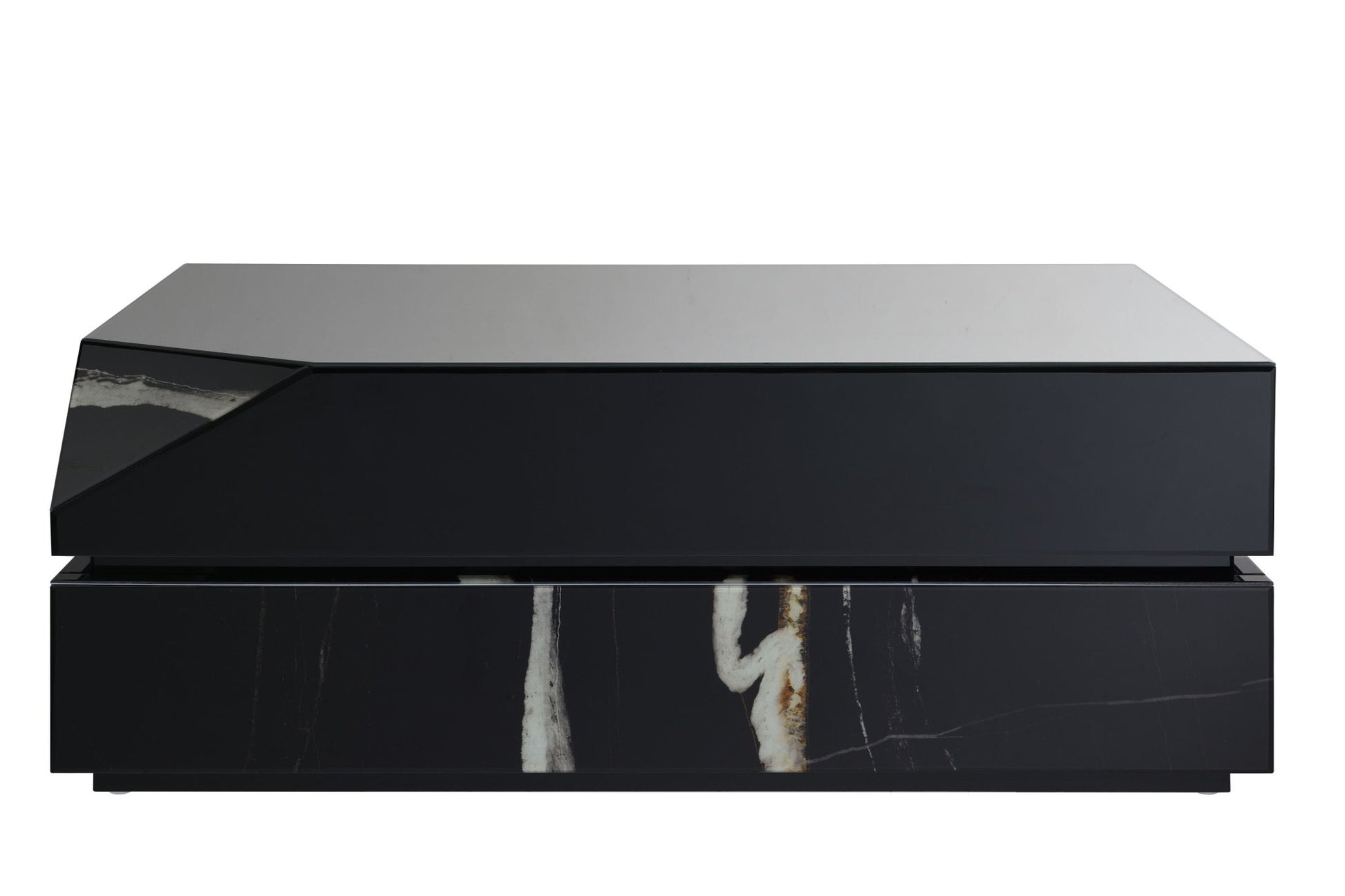 Wenona Black Mirrored Finish Coffee Table - 1st Choice Furniture Direct