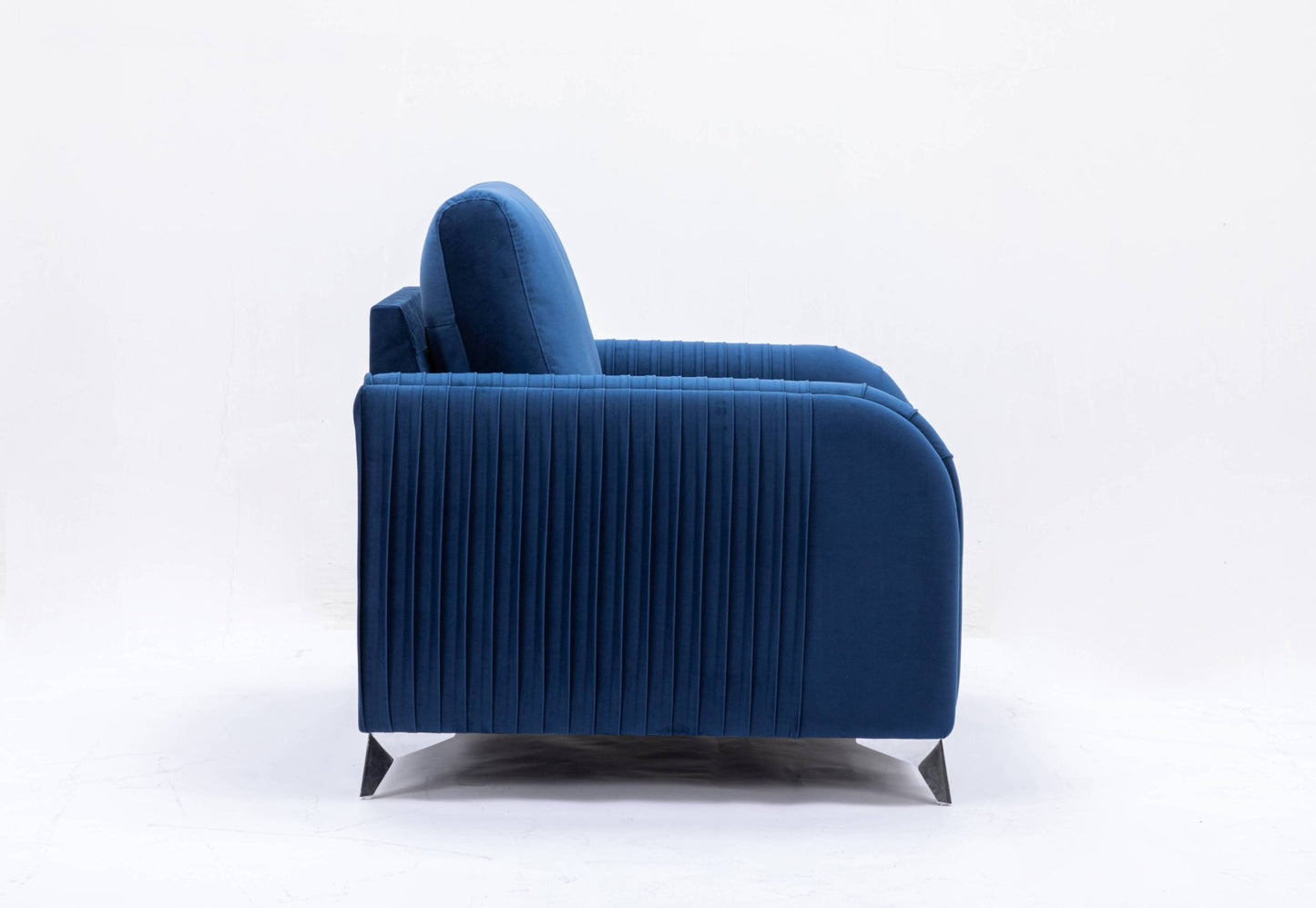 Wenona Blue Velvet Chair - 1st Choice Furniture Direct