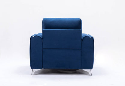 Wenona Blue Velvet Chair - 1st Choice Furniture Direct