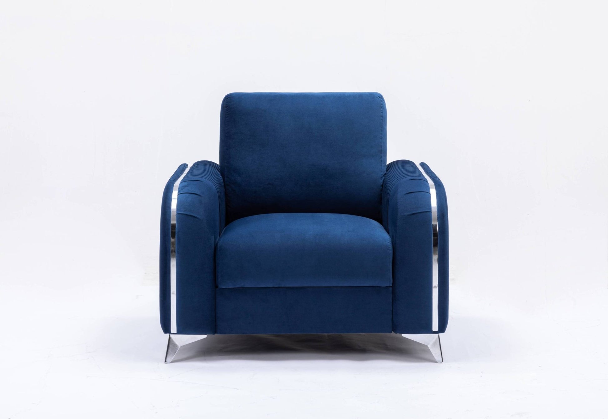 Wenona Blue Velvet Chair - 1st Choice Furniture Direct