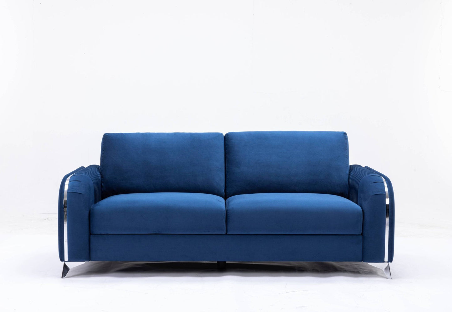 Wenona Blue Velvet Sofa - 1st Choice Furniture Direct