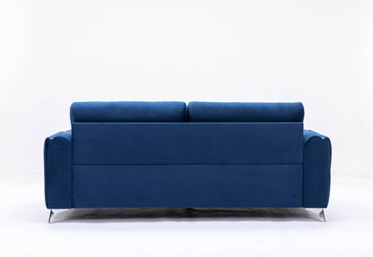 Wenona Blue Velvet Sofa - 1st Choice Furniture Direct