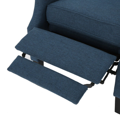 Westeros Wing Back Fabric Upholstered Recliner - 1st Choice Furniture Direct
