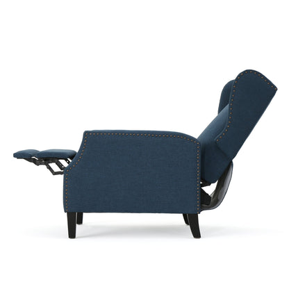 Westeros Wing Back Fabric Upholstered Recliner - 1st Choice Furniture Direct