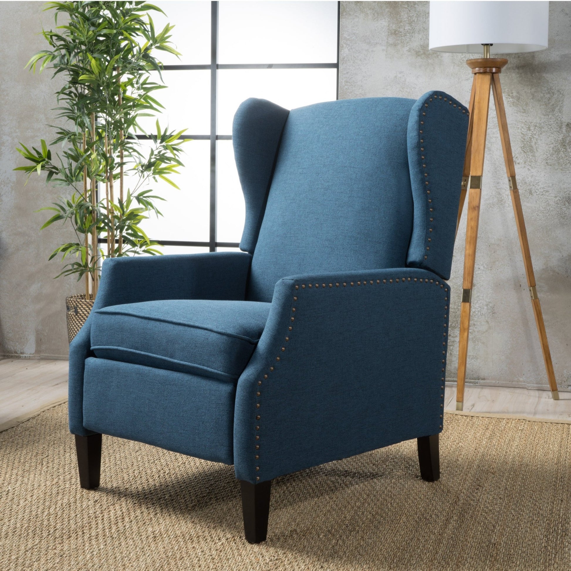 Westeros Wing Back Fabric Upholstered Recliner - 1st Choice Furniture Direct