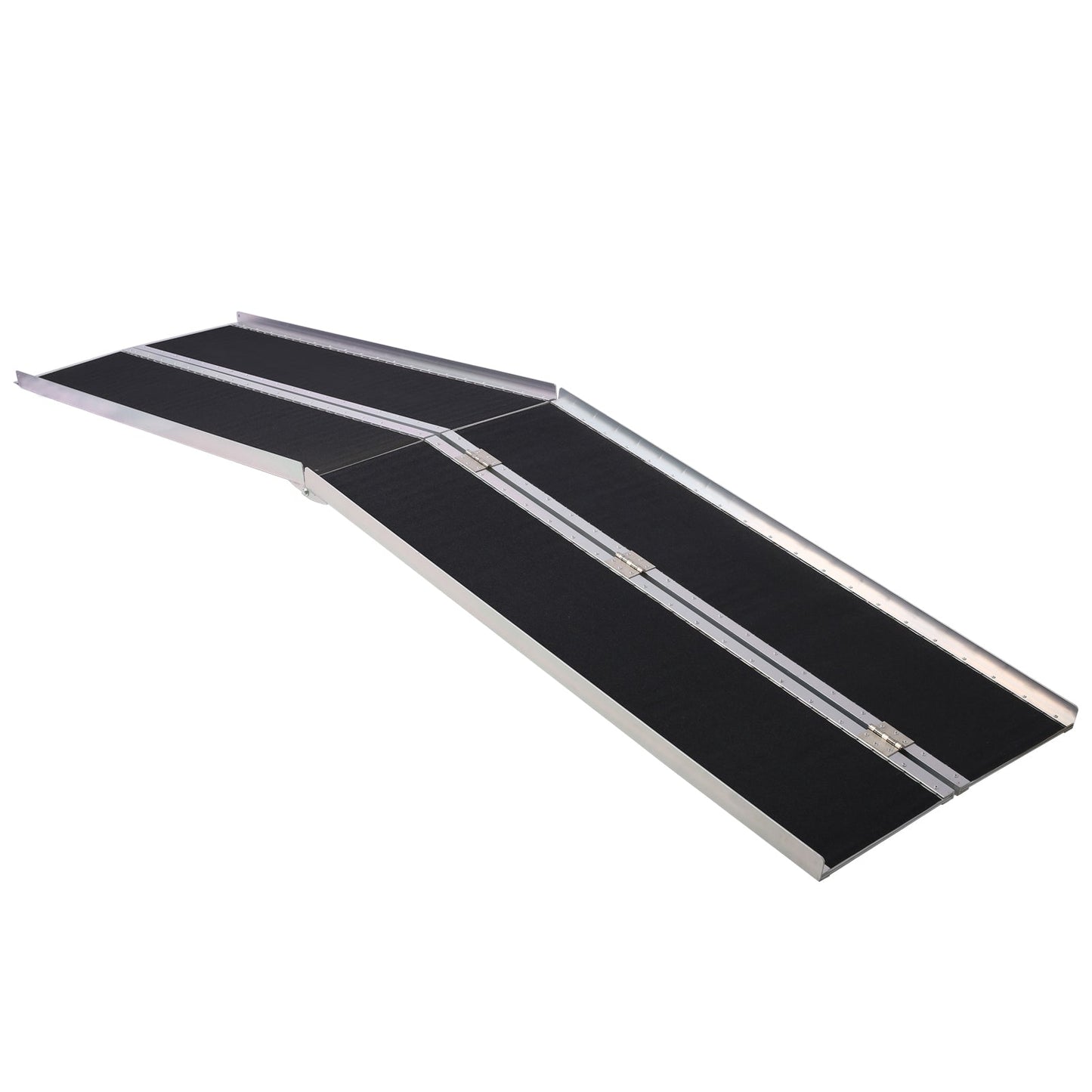 wheel chair ramp 10ft ,aluminium threhold ramp,Portable and Foldable, 600 Pound Capacity, Non - Skid Surface, Two Separate Pieces, for Home, Steps, Stairs, Doorways - 1st Choice Furniture Direct