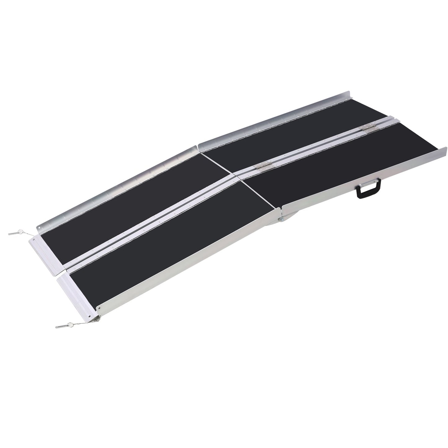 wheel chair ramp 6ft ,aluminium threhold ramp,Portable and Foldable, 600 Pound Capacity, Non - Skid Surface, Two Separate Pieces, for Home, Steps, Stairs, Doorways - 1st Choice Furniture Direct