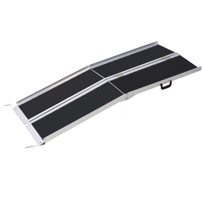 wheel chair ramp 6ft ,aluminium threhold ramp,Portable and Foldable, 600 Pound Capacity, Non - Skid Surface, Two Separate Pieces, for Home, Steps, Stairs, Doorways - 1st Choice Furniture Direct