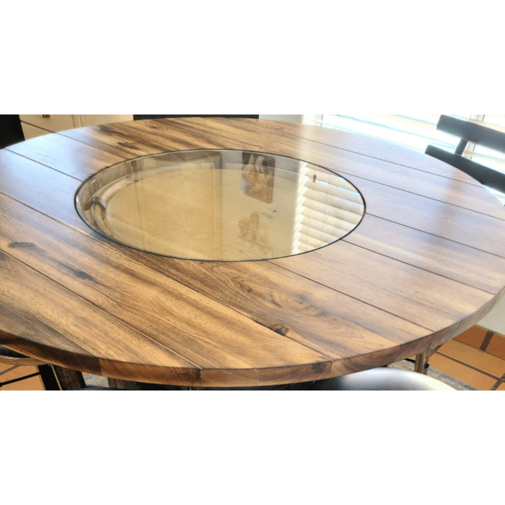 Whiskey Barrel 36" Counter Height Comes With 5 Barstools, Black - 1st Choice Furniture Direct