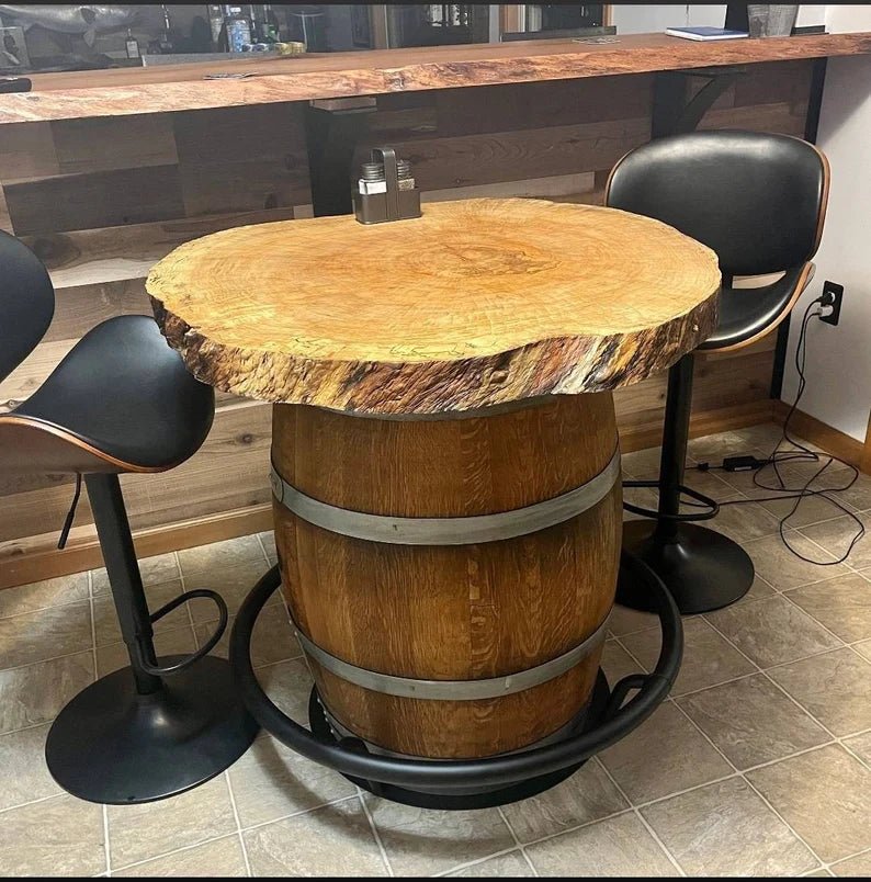 Whiskey Barrel Footrest, Fits Any Standard 53 Gallon Whiskey Barrel, Free Shipping - Made in the U.S.A!! - 1st Choice Furniture Direct