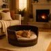 Whiskey Barrel Pet Bed | Rustic Dog & Cat Bed Made from Authentic Barrel (24") - 1st Choice Furniture Direct
