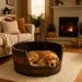 Whiskey Barrel Pet Bed | Rustic Dog & Cat Bed Made from Authentic Barrel (24") - 1st Choice Furniture Direct