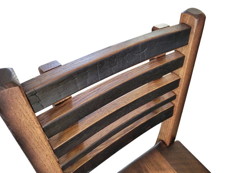 Whiskey Barrel Pub Table Set with Barnwood Top & Stave Chairs – Rustic Dining Set - 1st Choice Furniture Direct