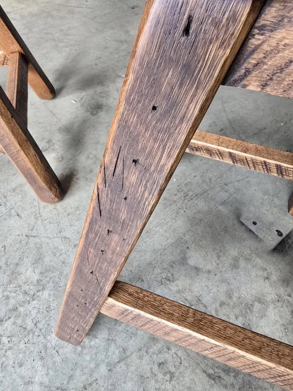 Whiskey Barrel Pub Table Set with Swivel Stools | Rustic Home Bar Furniture (48” & 54”) - 1st Choice Furniture Direct