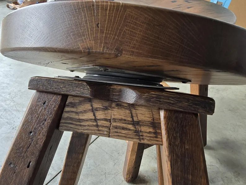 Whiskey Barrel Pub Table Set with Swivel Stools | Rustic Home Bar Furniture (48” & 54”) - 1st Choice Furniture Direct