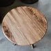 Whiskey Barrel Stave Plant Stand | Burnt Hickory Rustic End Table (24") - 1st Choice Furniture Direct