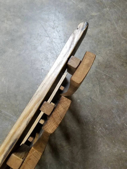 Whiskey Barrel Stave Stemware Holder | Reclaimed Oak Hanging Wine Rack - 1st Choice Furniture Direct