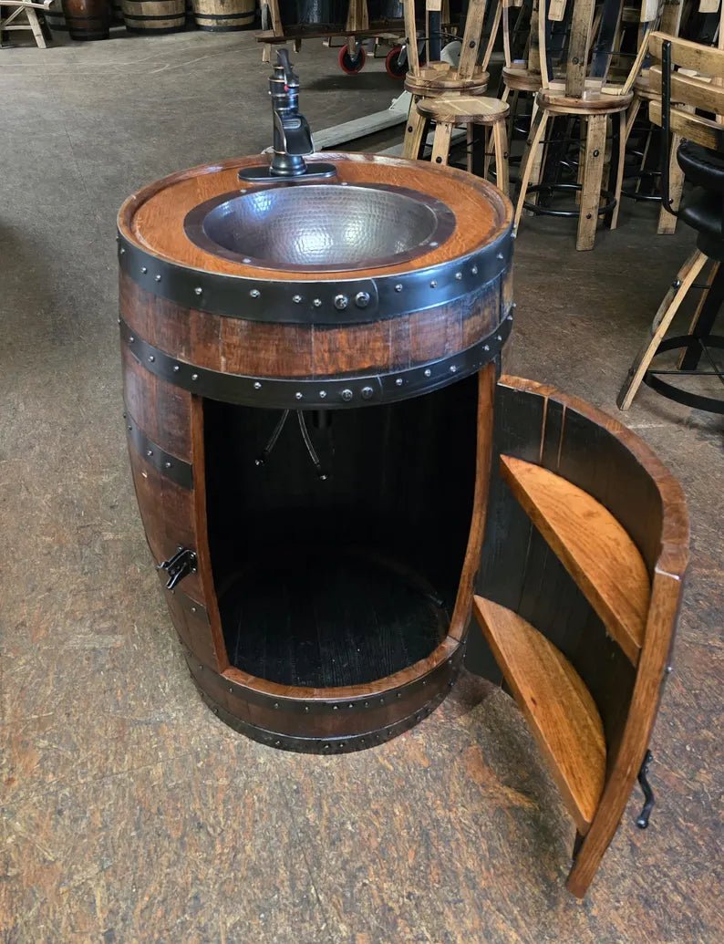 Whiskey Barrel Vanity - Made in the USA! - 1st Choice Furniture Direct