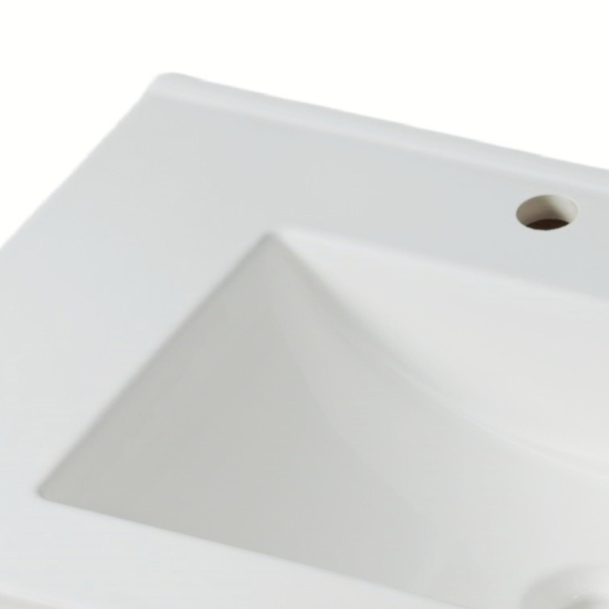 White 30' Bathroom Vanity with Ceramic Sink, Solid Wood Legs, Silver Knobs, Soft Close Hinges, Adjustable Shelf & Tip - Out Tray - 1st Choice Furniture Direct