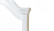 White Beveled Bedroom Mirror with Pine Wood Frame - 1st Choice Furniture Direct
