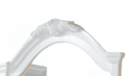 White Beveled Wall Mirror for Bedroom Dresser - 1st Choice Furniture Direct