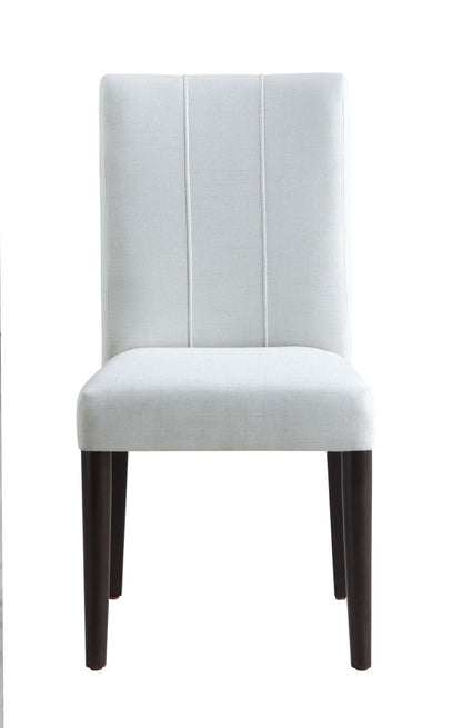 White & Brown Upholstered Dining Chair - 1st Choice Furniture Direct
