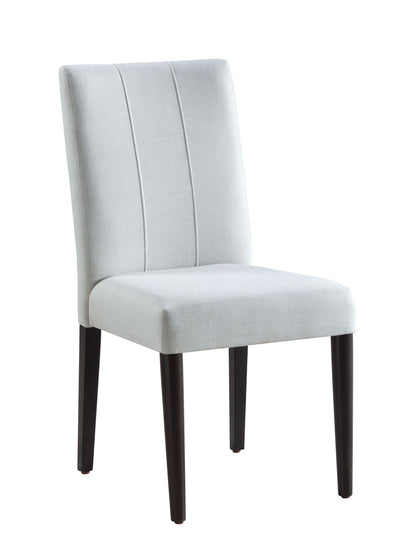 White & Brown Upholstered Dining Chair - 1st Choice Furniture Direct