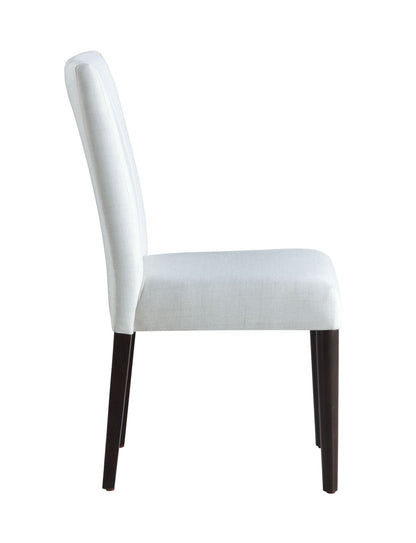 White & Brown Upholstered Dining Chair - 1st Choice Furniture Direct